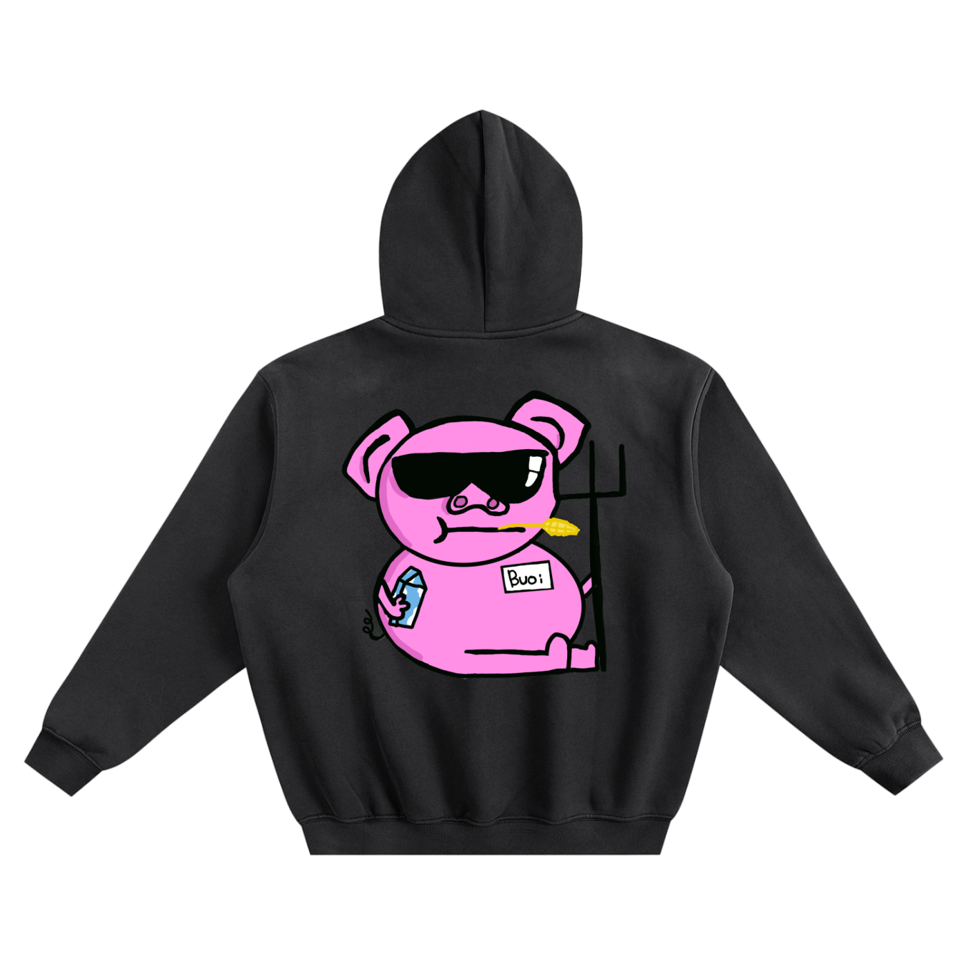 Pig-Cellent Fleeced Boxy Hoodie