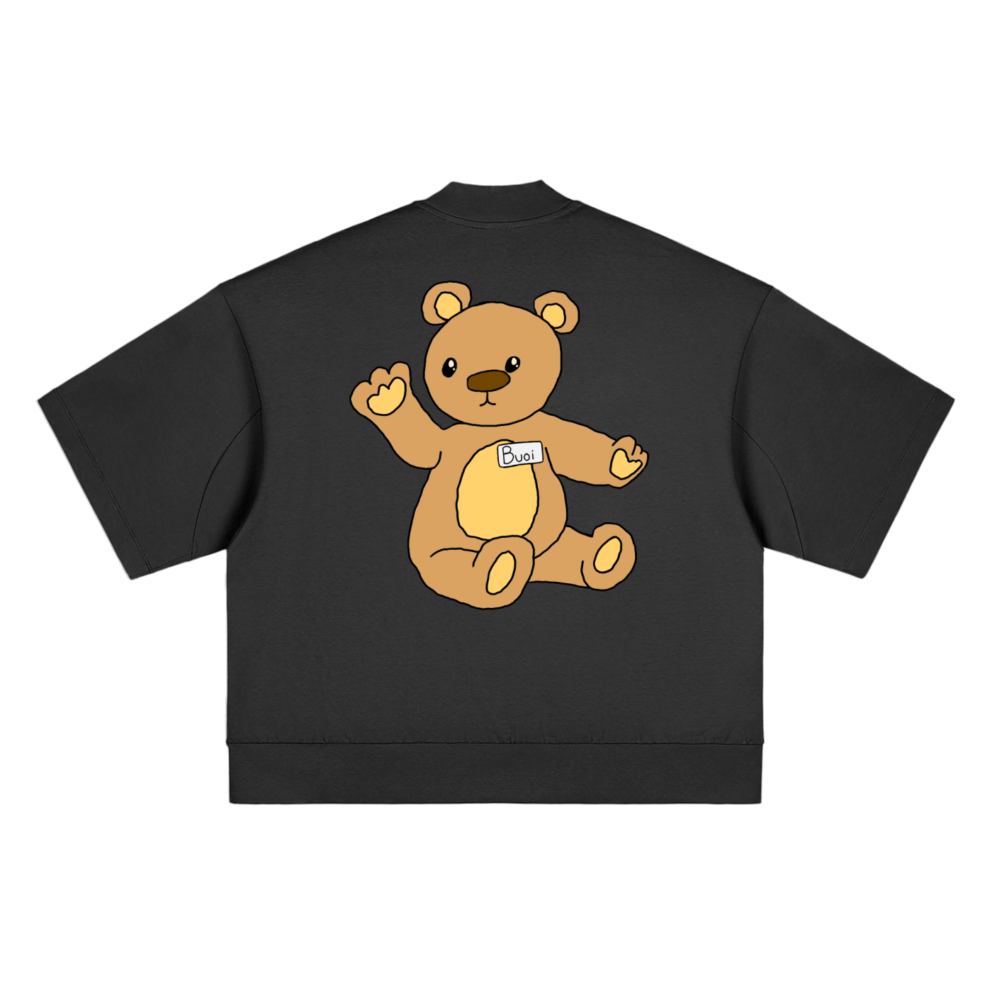 Bear-Fect Heavyweight Oversized Mock Neck T-shirt