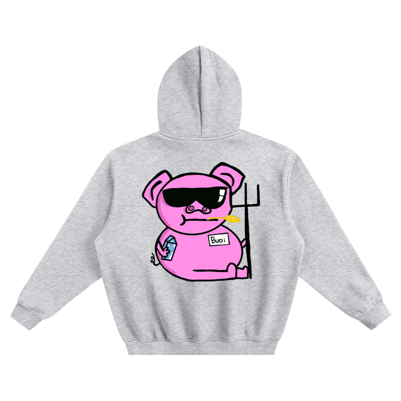 Pig-Cellent Fleeced Boxy Hoodie