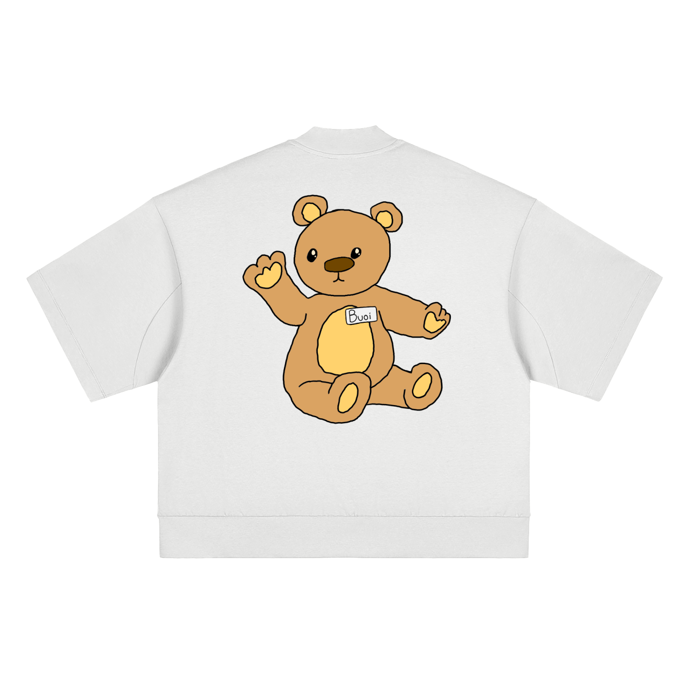Bear-Fect Heavyweight Oversized Mock Neck T-shirt